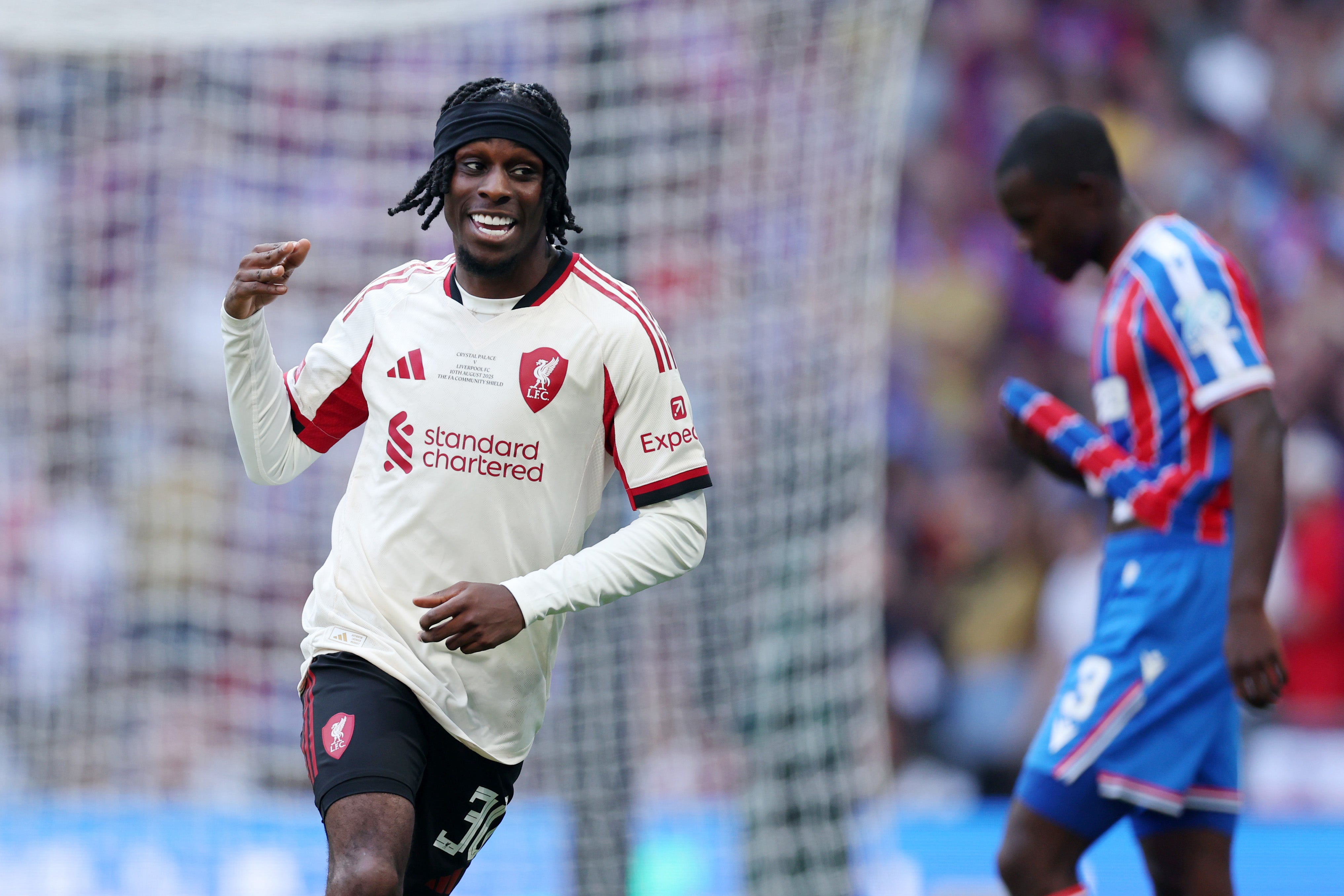 Jeremie Frimpong scored Liverpool’s second of the game