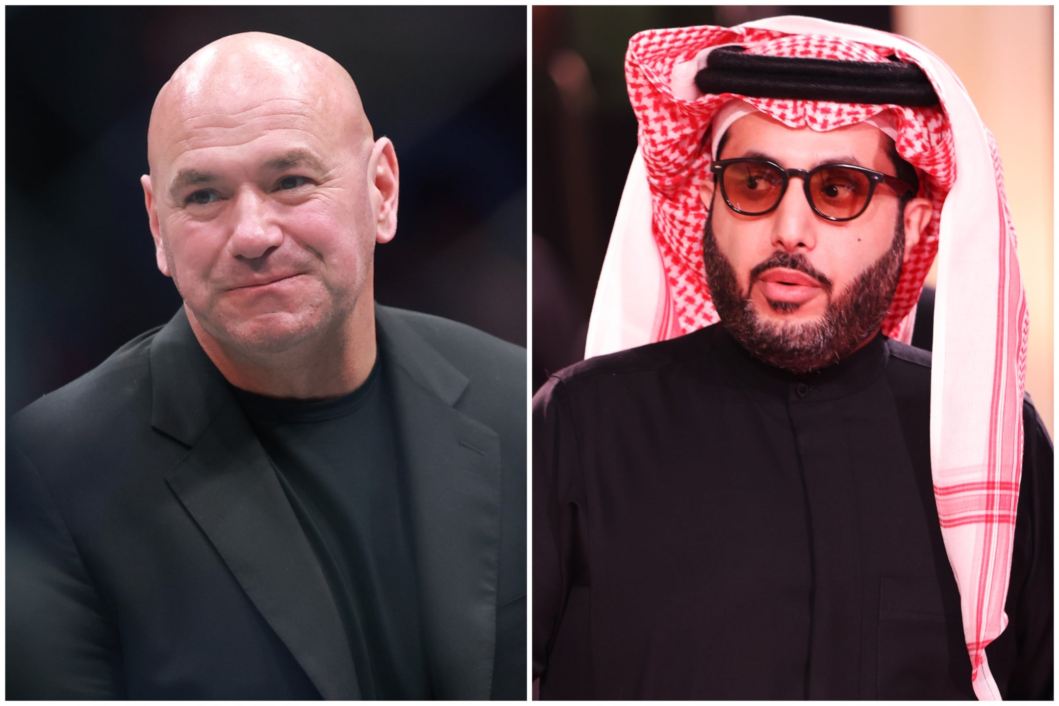 UFC president Dana White (left) and Saudi adviser Turki Alalshikh will promote the event