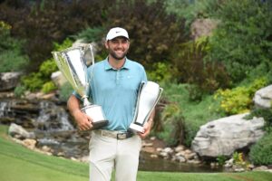 Robert MacIntyre blows four-shot lead as Scottie Scheffler wins BMW Championship