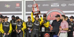 Denny Hamlin shouts out Ryan Blaney for doing ‘God’s work’ at Daytona, keeping NASCAR fans sane