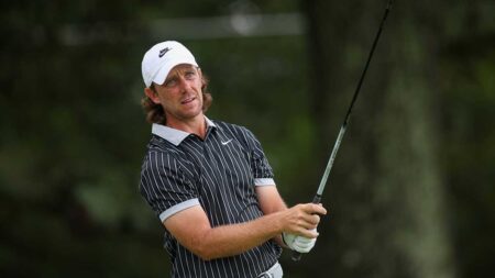 Tommy Fleetwood in position to end heartbreak at Tour Championship