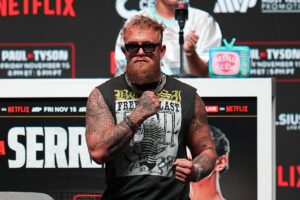 Jake Paul’s cryptic four-word message provides hint over Anthony Joshua fight