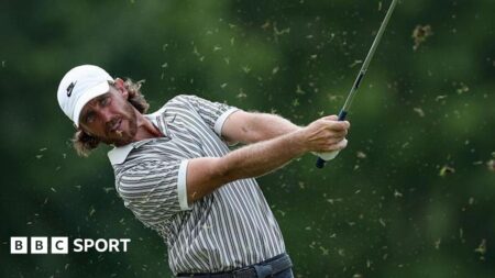 St Jude Championship: Tommy Fleetwood one shot off lead after first round in FedEx play-offs