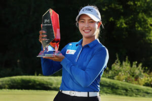 Miranda Wang wins first LPGA title at FM Championship. Lawrence wins in Switzerland