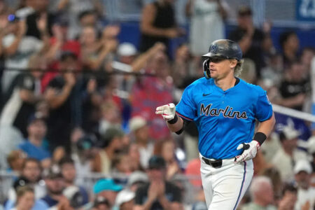 Marlins sweep Yankees for first time in franchise history in front of record crowd, move to .500