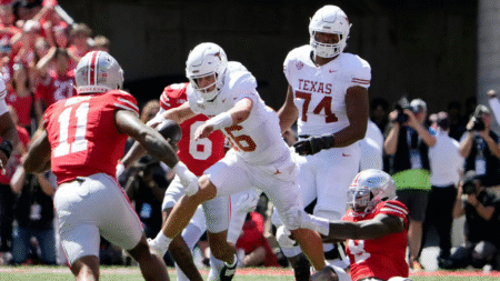 Grading Arch Manning’s debut as Texas starting QB: Inexperience exploited in lackluster outing on the road