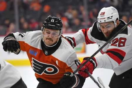 Flyers' Travis Konecny Excluded from Ranking of Top NHL Wingers