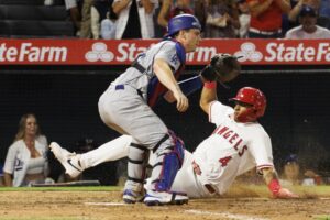 Welcome to second place: Tumbling Dodgers are swept by the Angels