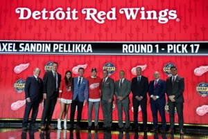 Axel Sandin-Pellikka Can’t Contain Excitement For Red Wings Training Camp
