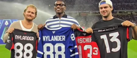 William Nylander Swaps Jerseys With AC Milan’s Rafael Leão as NHL–Serie A Media Collaboration Grows