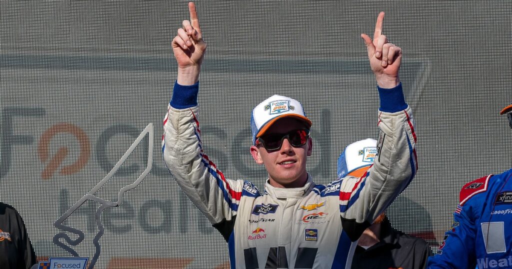 Connor Zilisch copies iconic Dale Earnhardt quote after Portland win, collarbone surgery: ‘It hurt so good’