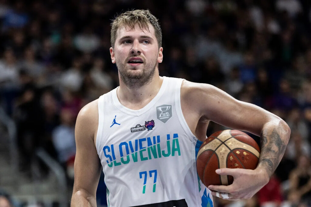Luka Dončić has knee collision scare during Eurobasket exhibition, but avoids serious injury