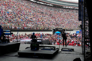 MLB Speedway Classic between Braves, Reds begins with rain delay at Bristol Motor Speedway