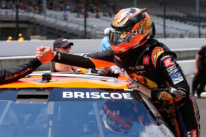 Chase Briscoe in a familiar spot in Iowa after claiming 6th pole position of the season