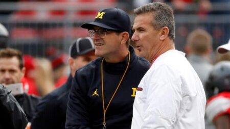 Urban Meyer questions whether NFL should suspend Chargers’ Jim Harbaugh over Michigan sign-stealing scandal