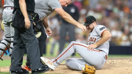 Landen Roupp injured in loss to Padres – NBC Sports Bay Area & California