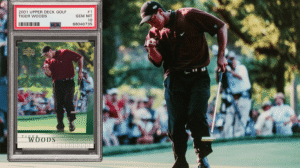 Bought for , Type 1 photo was used for Tiger Woods’ rookie card