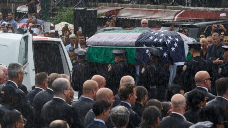Roger Goodell attended the funeral of NYPD officer Didarul Islam