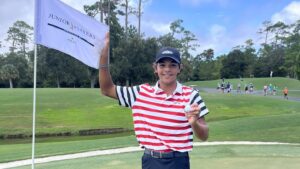 Watch: Charlie Woods aces TPC Sawgrass’ third hole during AJGA Junior Players
