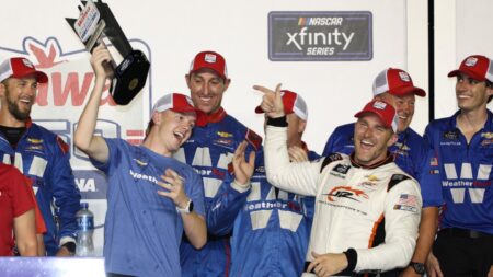 Parker Kligerman drives Connor Zilisch’s car to win in NASCAR Xfinity race at Daytona