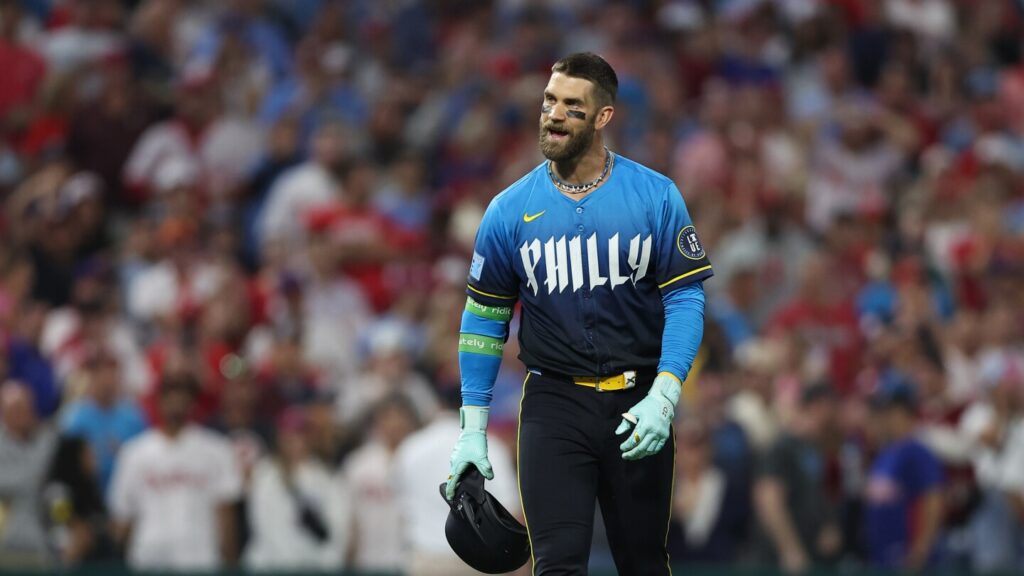Phillies slugger Bryce Harper ejected following outburst over called third strike