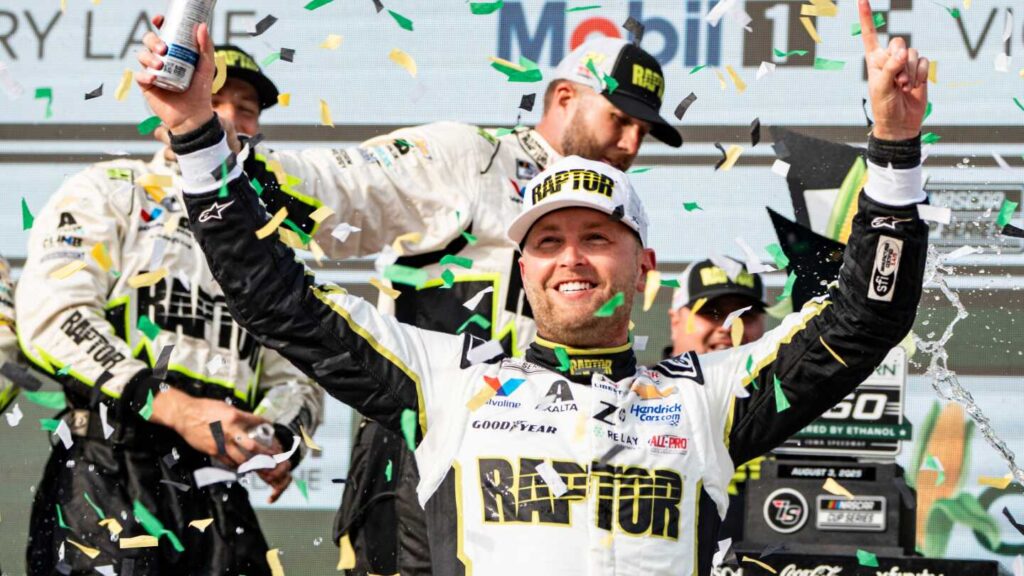 William Byron’s victory at Iowa provides needed boost to his team