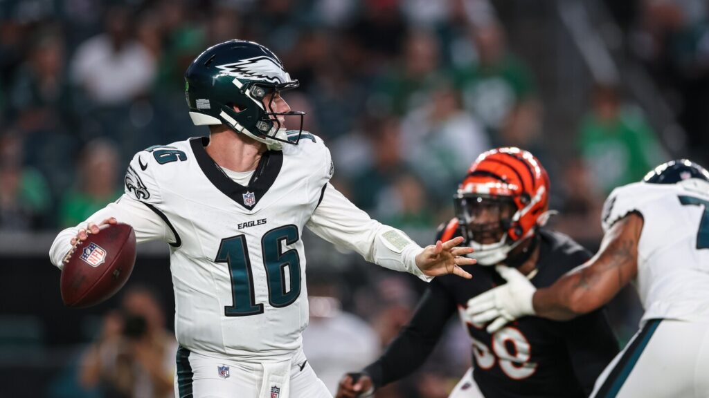 Report: Eagles QB Tanner McKee will not play on Saturday