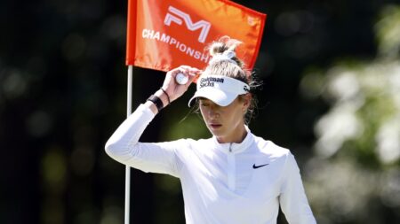 Nelly Korda, after recent putter switch, shoots 67 to open FM Championship at TPC Boston