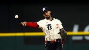 Rangers INF Marcus Semien out of lineup Saturday because of sore left wrist