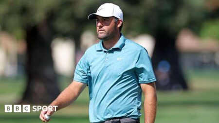 Scottie Scheffler’s sub-70 streak ends as Mackenzie Hughes leads in Napa