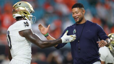 Nick Saban ‘Bets’ Pat McAfee Marcus Freeman, Notre Dame Will Win Out, Make CFP Bracket