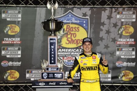 Christopher Bell dedicates Bristol NASCAR win to Charlie Kirk