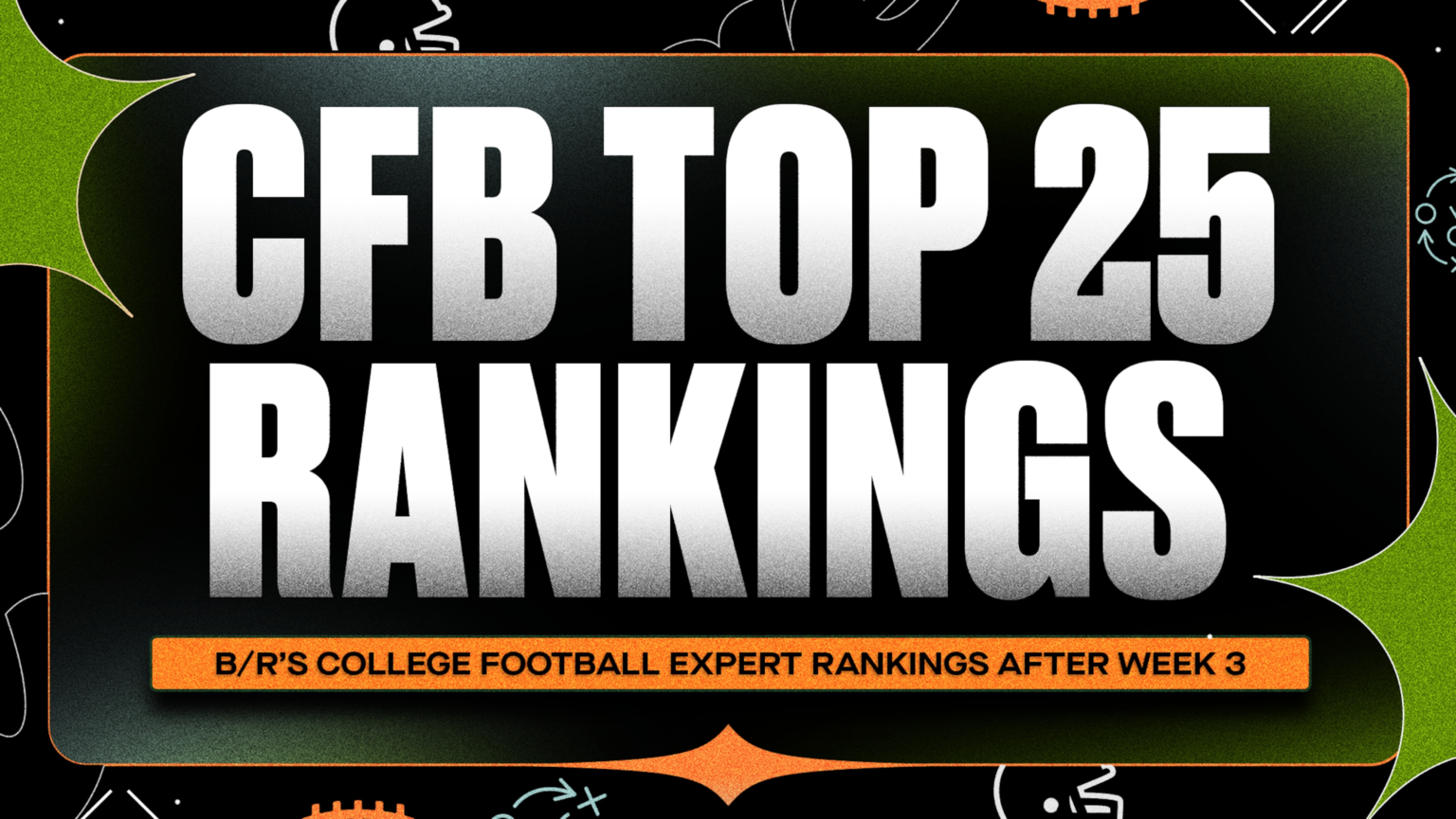 B/R’s 2025 College Football Experts Top 25 Rankings After Week 3
