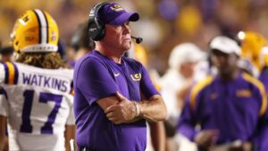 LSU’s Brian Kelly Goes off on Reporter on Video, ‘We Played the Game to Win the Game’