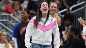 Caitlin Clark Reacts to Lexie Hull 3-Pointer, Fever’s 1st WNBA Playoff Win in 9 Years