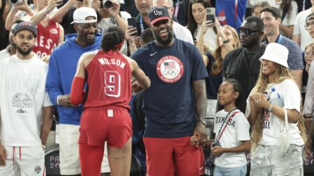 LeBron James Congratulates A’ja Wilson on WNBA MVP Award, ‘4 Piece Chicken Nugget!!!!’