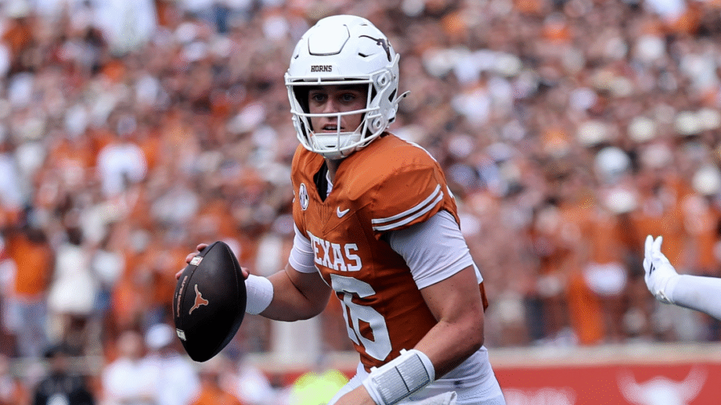 Texas taunt: Arch Manning ‘ripped’ after touchdown celebration, mother not pleased with unsportsmanlike act