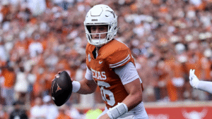 Texas taunt: Arch Manning ‘ripped’ after touchdown celebration, mother not pleased with unsportsmanlike act