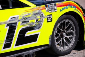 Penske plagued by tire issues in NASCAR Cup practice at Kansas