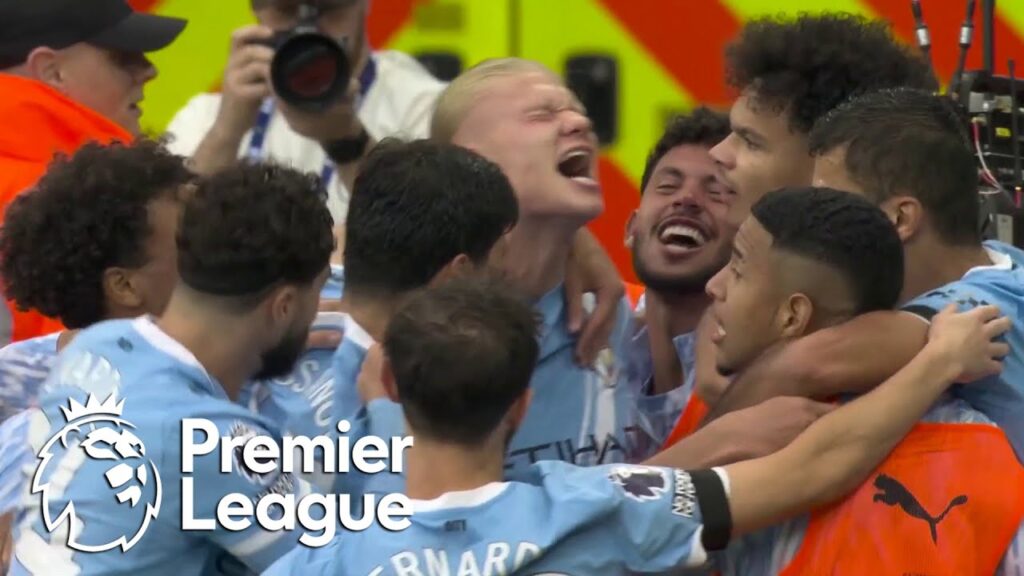 Erling Haaland chips Manchester City 2-0 ahead of Manchester United | Premier League | NBC Sports