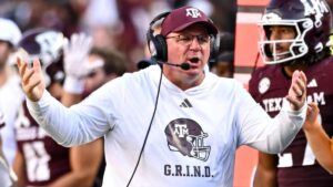 Texas A&M’s Mike Elko channels Brian Kelly in postgame jab at reporters after Aggies’ win over Auburn