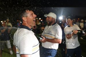Inside Team Europe’s rowdy Ryder Cup celebrations as Rory McIlroy leads the party