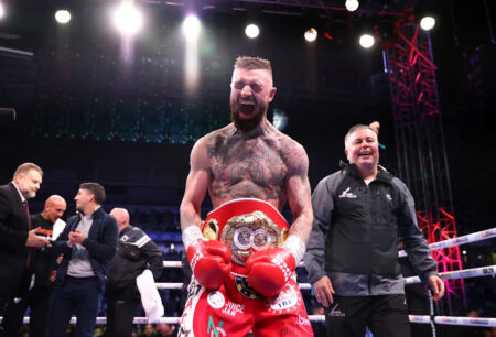 Lewis Crocker beats Paddy Donovan by split decision to become IBF world welterweight champion