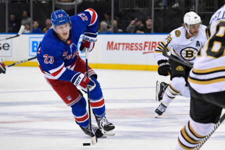 Rangers Reveal Roster For Preseason Game vs. Bruins