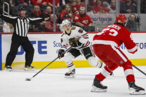 Finnie, Danielson Shine as Red Wings Slip Past Blackhawks in Preseason Opener