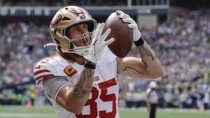 49ers’ George Kittle, Warner Reportedly to Join CMC for Fanatics Flag Football Classic