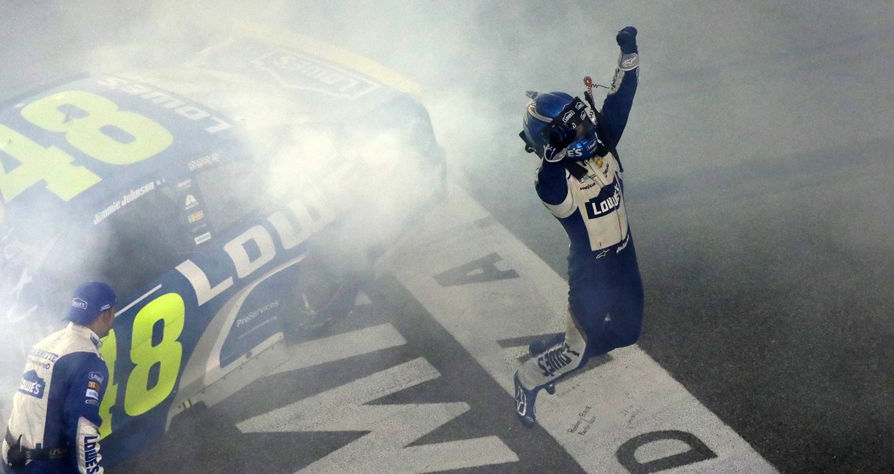 Jimmie Johnson, driver of the No. 48 Lowe\