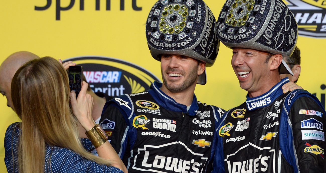 Jimmie Johnson, driver of the No. 48 Lowe\