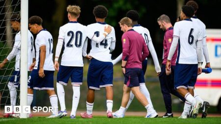 England U17s win over Venezuela halted twice after alleged racist abuse