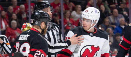 Halliday’s Late Power Play Goal Leads Ottawa Senators Past Devils 2-0